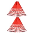 thumbnail image 1 of Shisuyan 2pcs Plastic Gardening Shrub Rake Sanitation Leaf Rake Cleaning Leaf Rake for Lawns, 1 of 8