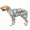 Gray, variant on Harikaji Winter Warm Dog Jumpsuit, Flannel, Pink, Large