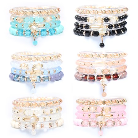 

boho bracelets Tassel Pendant Colorful Layered Bracelet