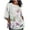 White#3, variant on Workout Tops for Women Viikei Womens Tops Long Sleeve Dressy,Women's Ladies Fashion Casual Cropped 3/4 Sleeve Printing Loose Shirt Blouse Top White S