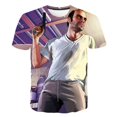 thumbnail image 1 of Juego GTA 5 camiseta niños nuevo Kawaii 2023 divertido verano dibujos animados 3D camiseta para niños niñas chico ropa Unisex manga corta 5T Gao Jinjia LED, 1 of 2