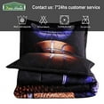 thumbnail image 3 of JQinHome Full 3-Piece Basketball Court Comforter Sets 3D Sports Themed All-Season Down Alternative Quilted Duvet Reversible Design Includes 1 Comforter, 2 Pillow Shams, 3 of 8