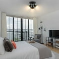 thumbnail image 2 of Claxy 3-Light Black Semi Flush Mount Light with Adjustable Cone Metal Shade, 2 of 10