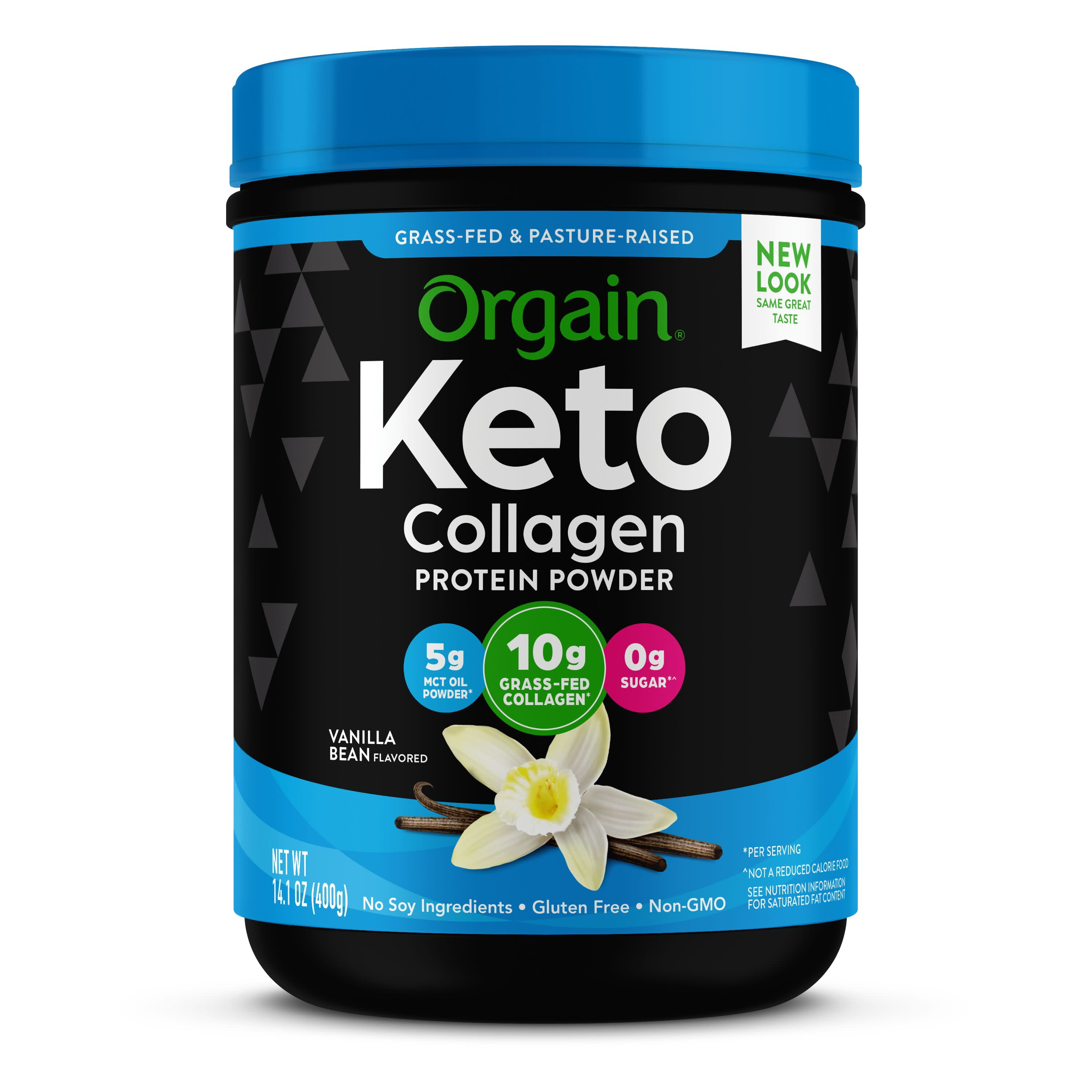 Orgain Keto Collagen Powder, Vanilla, .88 lb