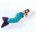 thumbnail image 3 of Snuggie Tails, The Original Wearable Blanket with Sleeves, Super Soft Throw Fleece, Mermaid, Ages 5+, 3 of 6