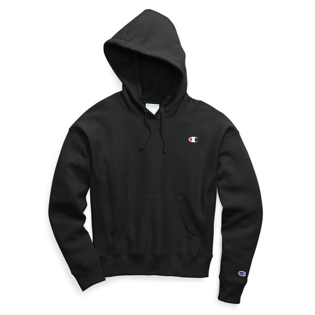 Champion Life Chandail à Capuchon en Molleton Inversé pour Femmes, 2TG, Noir