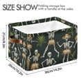 thumbnail image 3 of Ryvnso Skeleton Dancing Storage Basket Large Bin Foldable Boxes Toys Organizer 14.2x10.2x8.3in 2 PCs, 3 of 8