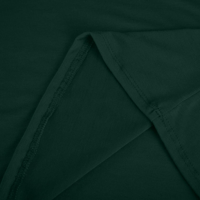 XFLWAM Womens Tops Hide Belly Tunic Summer Short Sleeve T Shirts Cute Flowy  Henley Tshirt Casual Tie Dye Solid Color Dressy Blouses Dark Green 4XL