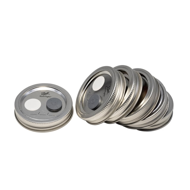 Tapa para frascos Mason Root Mushroom Farm, 6 piezas, filtro PTFE