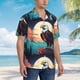 thumbnail image 3 of Balery Cartoon Iceberg Bald Eagle Camisas hawaianas de manga corta para hombre, camisas playeras de corte holgado, camisas de vacaciones con botones,XX-Large, 3 of 7