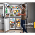 thumbnail image 4 of Whirlpool Counter Depth 4 Door Refrigerator, Metallic Steel, 36", 19.4 cu ft, 4 of 5