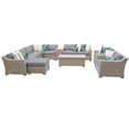 thumbnail image 1 of Coast 12 Piece Outdoor Wicker Patio Furniture Set in Grey, 1 of 2
