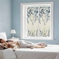 thumbnail image 3 of Navy Blue Eucalyptus Window Privacy Film, Farmhouse Weeping Leaves Linen Static Cling UV Sun Blocking Heat Control Window Tint Day and Night, Non-Adhesive One Way Windows Privacy Cover 19.6''x39.3'', 3 of 7