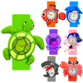 thumbnail image 2 of 3D Shark Niños Slap Relojes Electrónica Digital Moda Niños Relojes Tortuga Pingüino Pescado Juguete Niño Niña Estudiante Reloj de cuarzo Gao Jinjia LED, 2 of 2