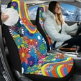 thumbnail image 2 of Uorisanigo Car Seat Cover Sets - Non-Slip Hippie Flower Print Auto Front Seat Protectors Universally Used for Cars, SUV Trucks - 2PCS Car Driver Seats Covers Accessories, 2 of 7
