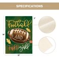 thumbnail image 5 of diyeu Fall Garden Flag 12x18 Inch Football And Fall Y''all Double Sided Outside, Autumn Seasonal Rustic Yard Outdoor Decorative Flag, 5 of 6