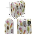 thumbnail image 4 of Ice Cream Stand Mixer Cover, Watercolor Pattern with Different Products Choc Ice Freshness Enjoyment, Kitchen Appliance Organizer Bag Cover with Pockets, 5 Quarts, Multicolor, by Ambesonne, 4 of 4