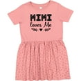 thumbnail image 3 of Inktastic Mimi Loves Me Baby Clothes Girl Girls Toddler Dress, 3 of 5