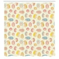 thumbnail image 3 of Ambesonne Hedgehog Shower Curtain, Dotted Floral Striped, 69"Wx84"L, Multicolor, 3 of 3