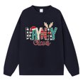 thumbnail image 2 of Gibobby Sudadera Navidad mujer Sudadera con manga y hombros y estampado navideño de color liso para mujer(Marina,G), 2 of 3