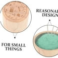 thumbnail image 3 of Pin Cushion Wooden Sewing Needle Holder Pincushion Portable Pin Holder Circular Wooden Needle Storage Box, Multifunction Portable Pin Cushion with Embroidery Needles, 3 of 7