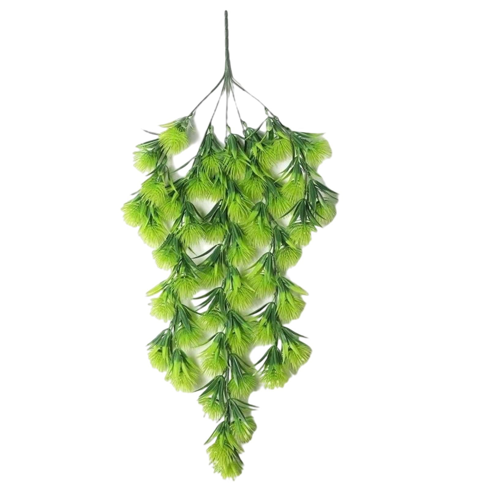 DISHAN Artificial Rattan Realistic Shape Hanging Fadeless Full of