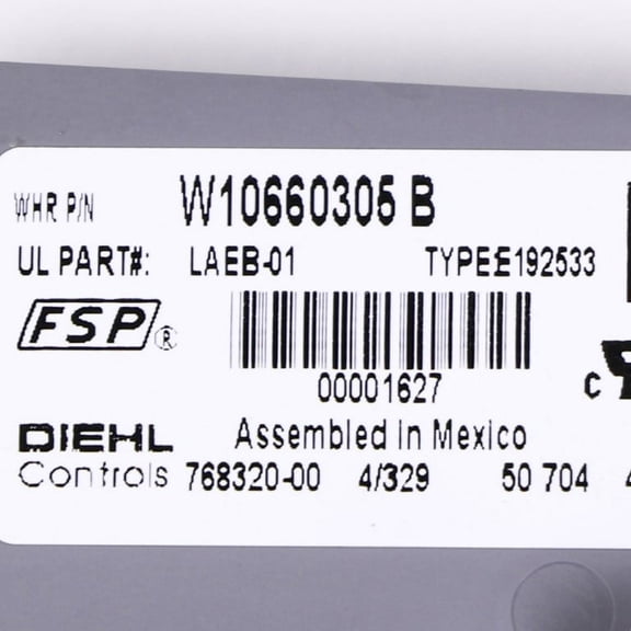 WPW10660305 Whirlpool Main Control Board OEM WPW10660305