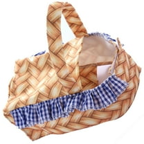 FRCOLOR Funny Cute Dog Costumes Yellow Basket Shape for Pet Dogs 1Pack