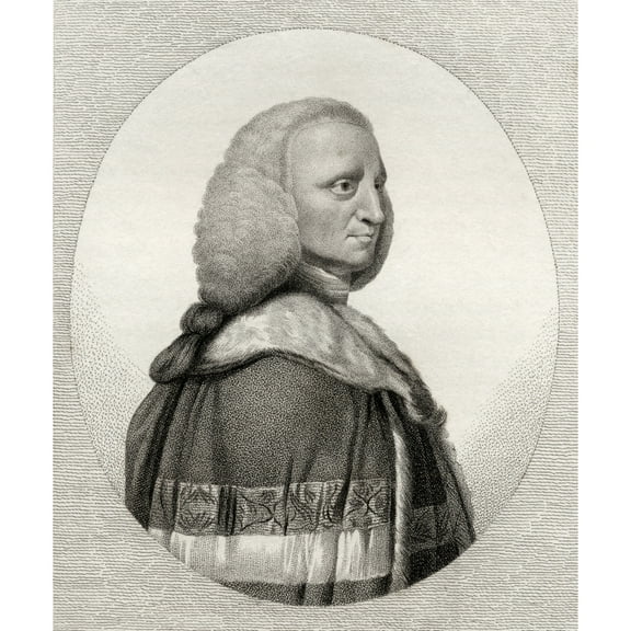 Lord George Lytlleton Also Littleton 1709 1773 English Politician And Agnostic Engraved By Bocquet From The Book A Cat 1
