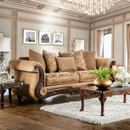 Furniture Of America Adonnis Traditional Style Printed Fabric Sofa Furniture Of America Adonnis Traditional Style Printed Fabric Sofa