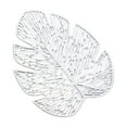 thumbnail image 2 of Qaailabf Decorative Monstera Leaf PVC Placemat Heat Resistant Coaster Table Mat for Coffee Tea Hot Pot, Hollow Art Design Table Protection, Lightweight Heat Insulation Home Decor Gift, 4.7x3.9 inch, 2 of 6