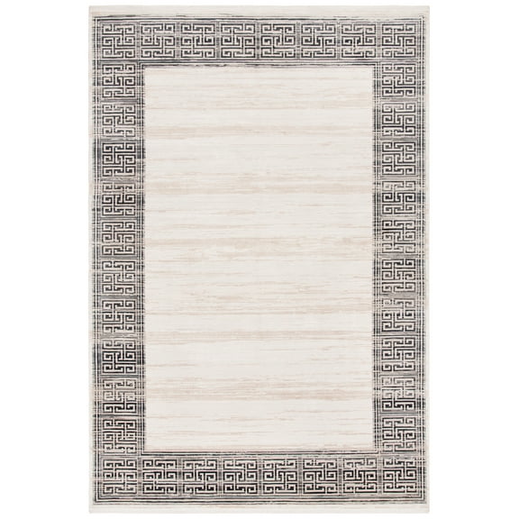 SAFAVIEH Signature Julian Geometric Area Rug, Ivory/Black, 8' x 10'
