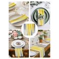 thumbnail image 3 of Yellow Gray White Cloth Napkins Set of 6 Reusable Dinner Napkins, Farmhouse Gradient Abstract Art Cocktail Napkin Washable Table Napkins for Wedding/Holiday Party/Baby Shower 20"x20", 3 of 7