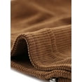 thumbnail image 5 of MODA NOVA Juniors Corduroy Notched Lapel Zip Up Motorcycle Jacket Brown XS, 5 of 5