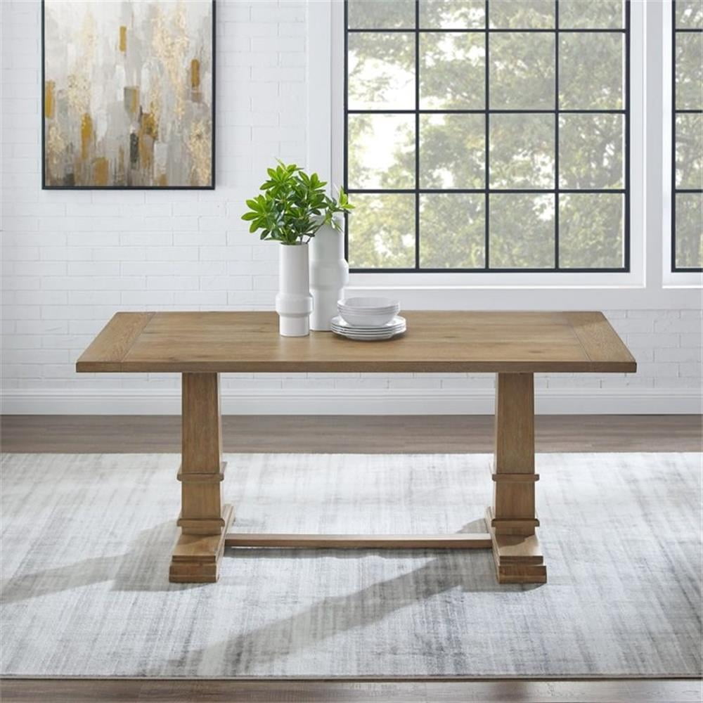Crosley Furniture Joanna Modern Wood Dining Table in Rustic Brown