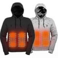 thumbnail image 1 of Sudadera con capucha calefactable, ligera, con calefacción eléctrica USB, 1 of 4