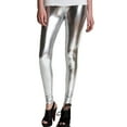 thumbnail image 6 of Yokua Women Punk PU Faux Leather Leggings Metallic Sexy Bright Wet Look Long Pants, 6 of 7