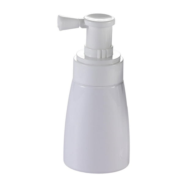 Botella pulverizadora de peluquería, botella pulverizadora de polvo rellenable, soplador de polvo vacío para Blanco