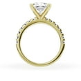 thumbnail image 3 of Unique Moments 3 Ct Diamond Solitaire With Accents Princess Engagement Ring 10k Yellow Gold, 3 of 6