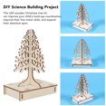 thumbnail image 3 of Juguete Educativo Artesanal 3D ANGGREK Árbol de Navidad de Madera DIY con Luz Colorida, 3 of 7