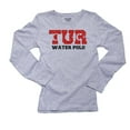 thumbnail image 1 of Turkey Waterpolo - Olympic Games - Rio - Flag Women's Long Sleeve Grey T-Shirt, 1 of 2