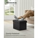 thumbnail image 2 of Taburete plegable Storage Ottoman SONGMICS, pequeño, con reposapiés, negro, 2 of 6