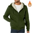 thumbnail image 2 of Daznico Mens Winter Jacket - Men's Casual Jacket Style Hooded Lined Zip Up Outerwear with Pockets Lightweight Comfortable Warm Coat -Winter Coats for Men,Color:Green,Size:M, 2 of 7