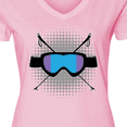 thumbnail image 4 of Inktastic Ski Mask Skiing Gift Women's V-Neck T-Shirt, 4 of 5