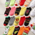 thumbnail image 2 of Tipi Toe Women's 20 Pairs Colorful Patterned Low Cut/No Show Socks WL31-AB, 2 of 4