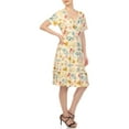 thumbnail image 2 of White Mark Floral High Waist Tiered Dress (Women's & Women's Plus), 2 of 5