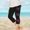 Black, variant on Juslio Girls Pants Kids Girls Fashion Print Summer Leisure Yoga Leggings Sports Cropped(Black Capris, 2 Years)