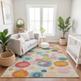 thumbnail image 7 of Addison Rugs Mayfield Premium Machine Washable Transitional Geometric Beige Rectangle Rug, 3' x 5', 7 of 7