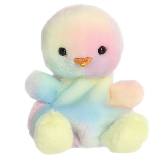 Aurora - Mini Palm Pals - 4" Aura Rainbow Chick - Adorable Stuffed Animal