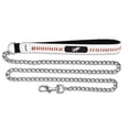 thumbnail image 1 of MLB Chicago White Sox Baseball Leather Chain Leash, 2.5 mm, 1 of 2